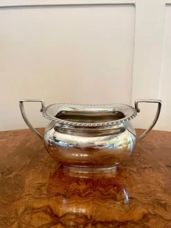 Pamono Antique Edwardian Silver-Plated Tea Set from Walker & Hall, Set of 3><noscript><img width=