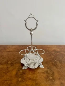 Pamono Antique Edwardian Silver-Plated Cruet Set, 1900s, Set of 5