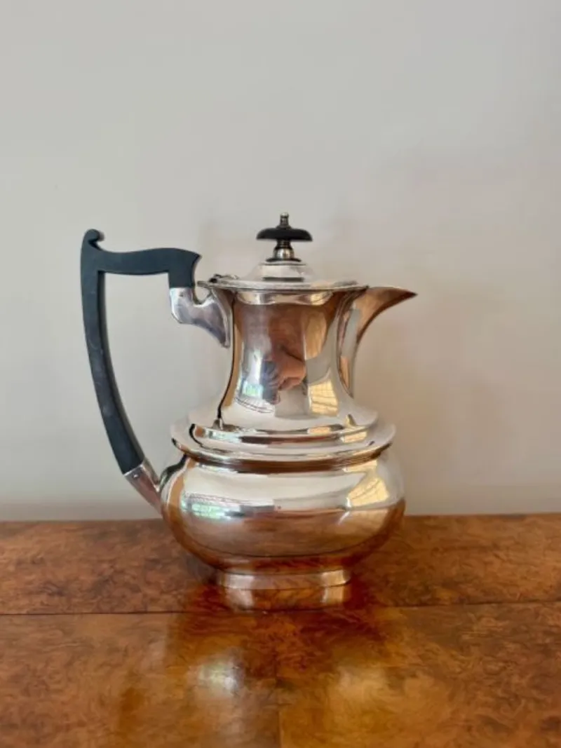 New Pamono Antique Edwardian Tea Service from Walker and Hall, 1900s, Set of 4