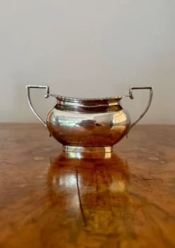 New Pamono Antique Edwardian Tea Service from Walker and Hall, 1900s, Set of 4