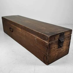 Pamono Antique Elongated Wooden Box><noscript><img width=