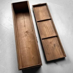 Pamono Antique Elongated Wooden Box><noscript><img width=