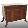 Pamono Antique Empire Lucchese Chest of Drawers in Walnut Burl, 19th Century> Work On Paper