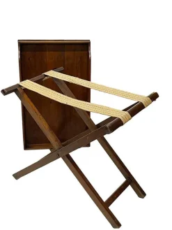 Outlet Pamono Antique English Butler Tray on Stand, Set of 2