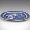 Pamono Antique English Ceramic Willow Pattern Serving Plate> Serving Dishes