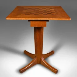 Online Pamono Antique English Chess Table in Oak