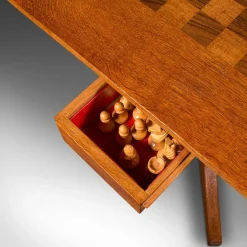 Online Pamono Antique English Chess Table in Oak