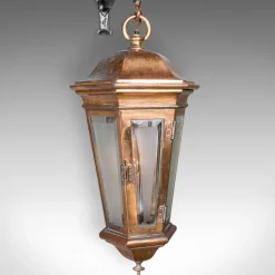 Pamono Antique English Courtyard Light in Bronze and Wrought Iron, 1850><noscript><img width=