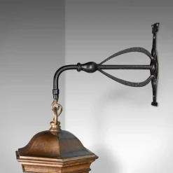 Pamono Antique English Courtyard Light in Bronze and Wrought Iron, 1850><noscript><img width=