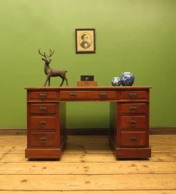 Pamono Antique English Desk, 1890s><noscript><img width=