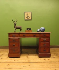 Pamono Antique English Desk, 1890s><noscript><img width=