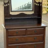Pamono Antique English Dressing Table with Mirror> Dressing Tables