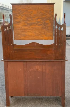 Pamono Antique English Dressing Table with Mirror><noscript><img width=