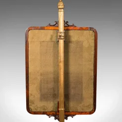 New Pamono Antique English Fireside Pole Screen, 1830s