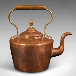 Pamono Antique English Fireside Kettle in Copper, 1880><noscript><img width=
