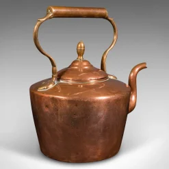Pamono Antique English Fireside Kettle in Copper, 1880><noscript><img width=
