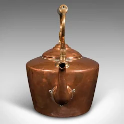 Pamono Antique English Fireside Kettle in Copper, 1880><noscript><img width=