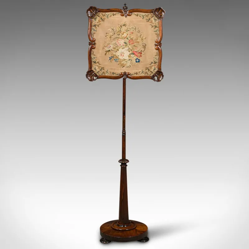 Discount Pamono Antique English Fireside Pole Screen