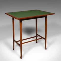 Online Pamono Antique English Fold Over Games Table in Walnut, 1890s