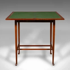 Online Pamono Antique English Fold Over Games Table in Walnut, 1890s