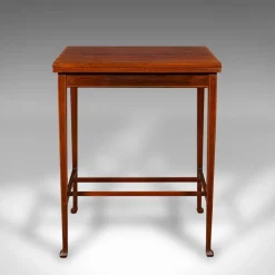 Online Pamono Antique English Fold Over Games Table in Walnut, 1890s