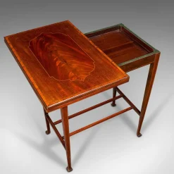 Online Pamono Antique English Fold Over Games Table in Walnut, 1890s