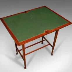 Online Pamono Antique English Fold Over Games Table in Walnut, 1890s