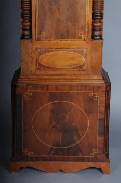 New Pamono Antique English Grandfather Clock in Mahogany, 18th Century