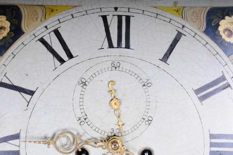 New Pamono Antique English Grandfather Clock in Mahogany, 18th Century