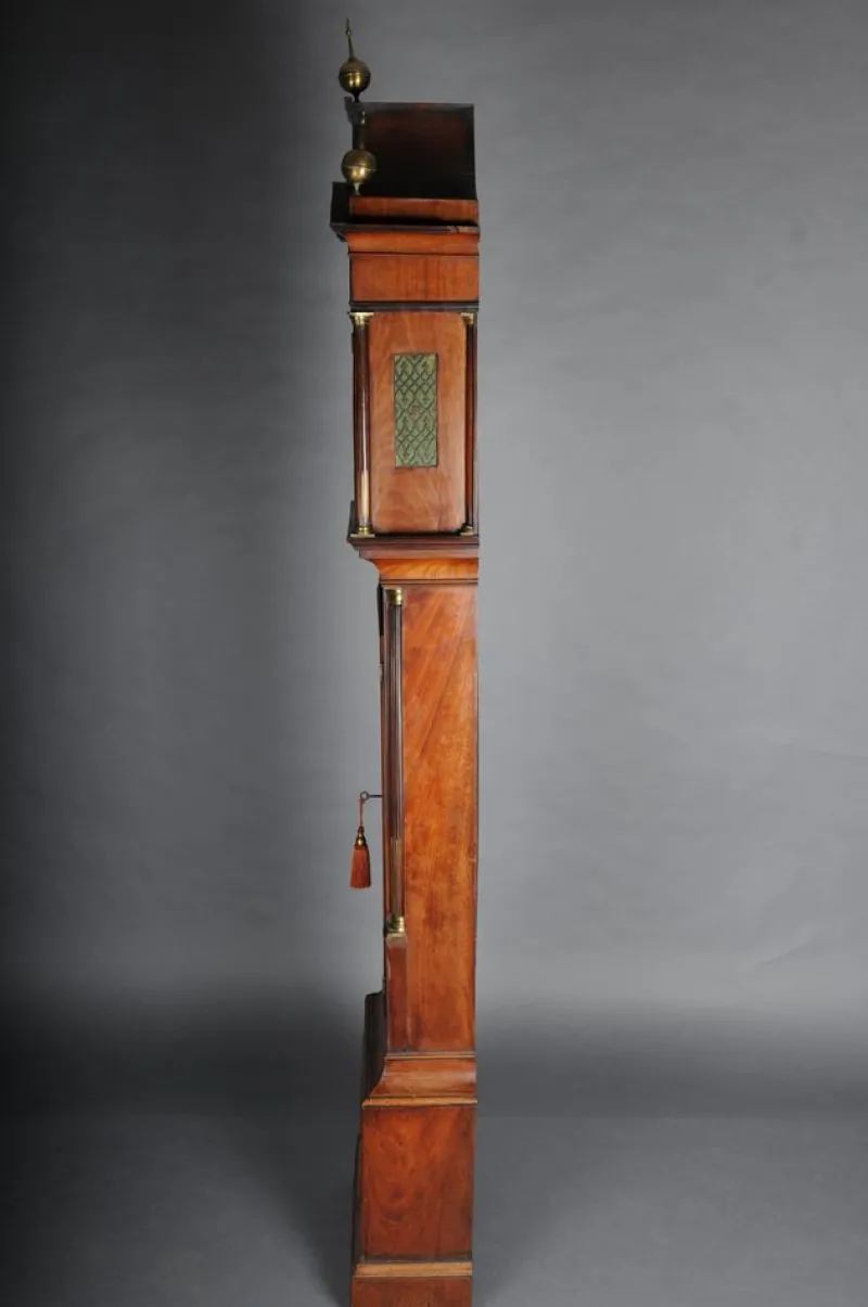 Hot Pamono Antique English Grandfather Clock in Mahogany, 18th Century
