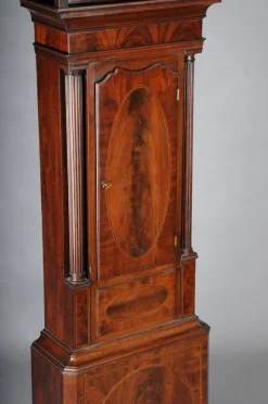 Pamono Antique English Grandfather Clock in Mahogany, 18th Century