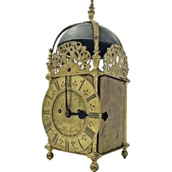 Best Pamono Antique English Lantern Clock by Ignatius Huggeford, 1685
