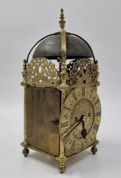 Best Pamono Antique English Lantern Clock by Ignatius Huggeford, 1685