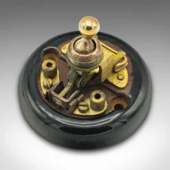 Pamono Antique English Light Switch in Brass, 1920><noscript><img width=