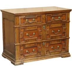 Sale Pamono Antique English Oak Chest of Drawers, 1680