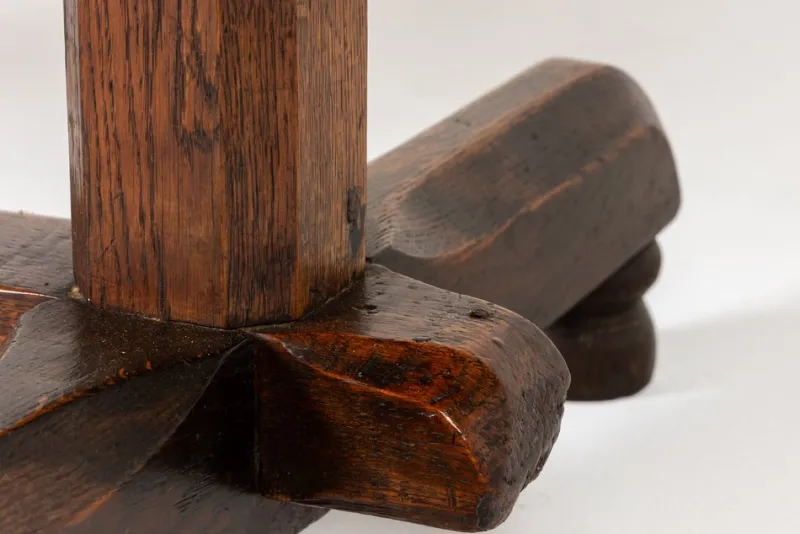 Online Pamono Antique English Oak Console Table, 1800s