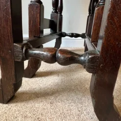 Pamono Antique English Oak Fold-Over Table, 1670s><noscript><img width=