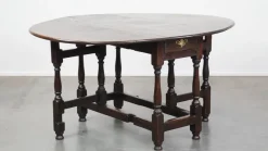 Pamono Antique English Oak Gateleg Table> Dining Tables & Sets