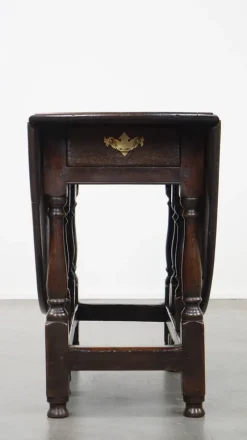 Pamono Antique English Oak Gateleg Table><noscript><img width=