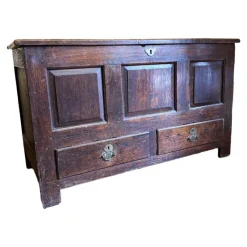 Discount Pamono Antique English Oak Mule Chest, 1700s