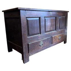 Discount Pamono Antique English Oak Mule Chest, 1700s