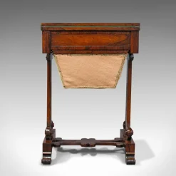 Pamono Antique English Regency Rosewood Fold Over Games Table, 1820s><noscript><img width=