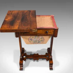Pamono Antique English Regency Rosewood Fold Over Games Table, 1820s><noscript><img width=