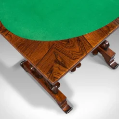 Pamono Antique English Regency Rosewood Fold Over Games Table, 1820s><noscript><img width=