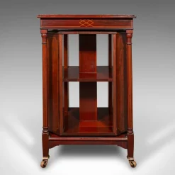 Online Pamono Antique English Rotary Bookcase, 1910