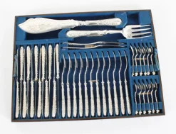 Clearance Pamono Antique English Silver Plated Setting Cutlery, Set of 155