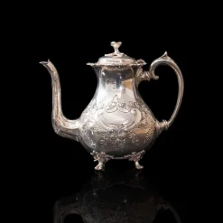Discount Pamono Antique English Silver-Plated Tea Service, 1900s, Set of 4