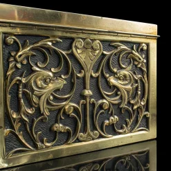 Pamono Antique English Stationery Box in Brass, 1880