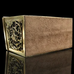 Pamono Antique English Stationery Box in Brass, 1880