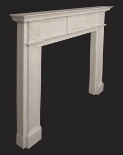 Pamono Antique English Statuary White Marble Fireplace Mantel, 1830> Fireplaces And Mantels